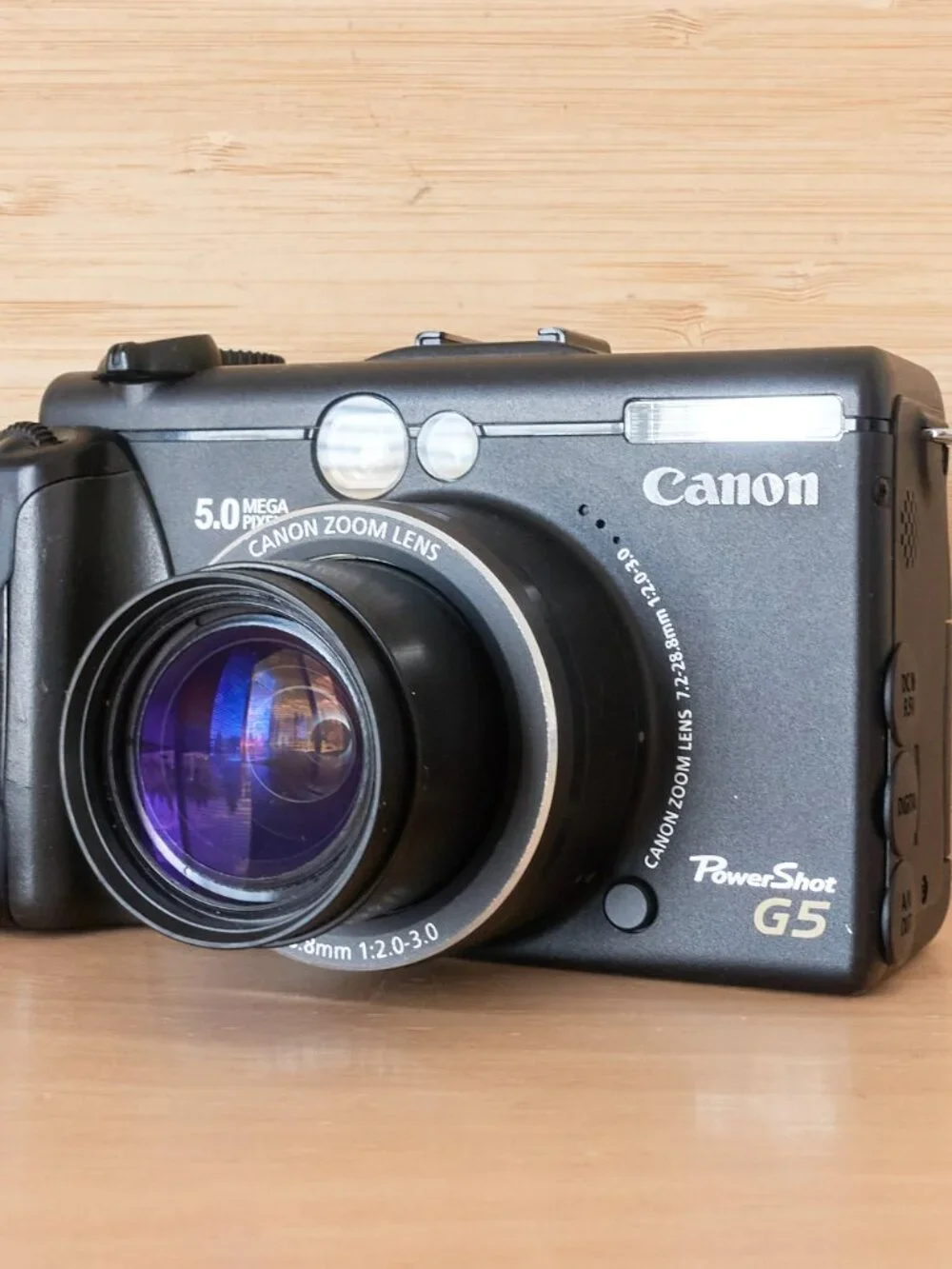 Canon PowerShot G5 Digital Camera Black 5.0MP 4x Optical Zoom Tested - Picture 4 of 12
